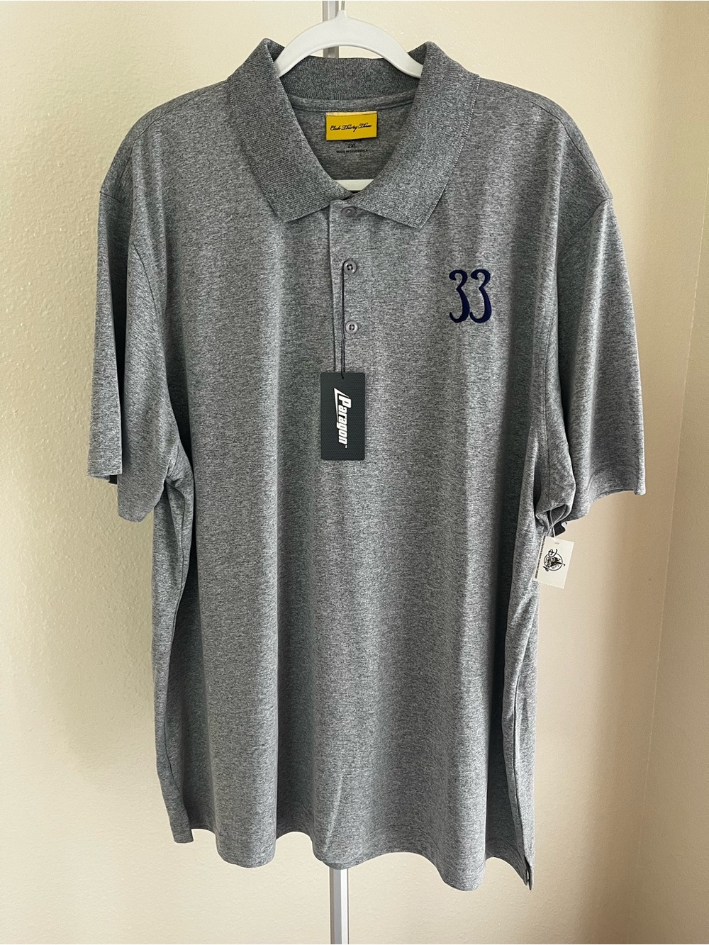 Disneyland Club 33 Polo Shirt Gray 2XL NWT